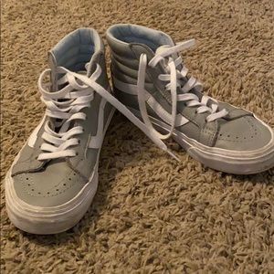 Gray Vans high tops